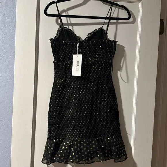 Likely Zephra Metallic Dot Dress Size 4 - Picture 6 of 9